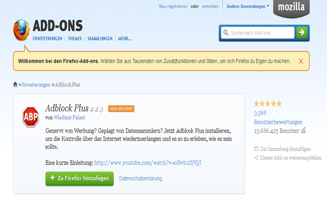 Mozilla Adblock PLUS